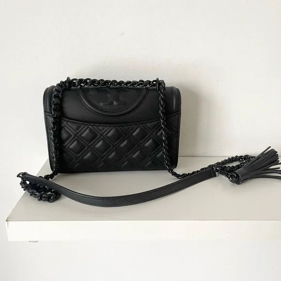 Tory Burch Quilted Black Crossbody Bag - Picture 2 of 4
